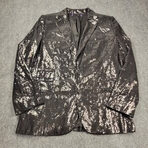 Ralph Lauren Purple Label Odera Sequined Jacket Womens 12 Glamorous $2490